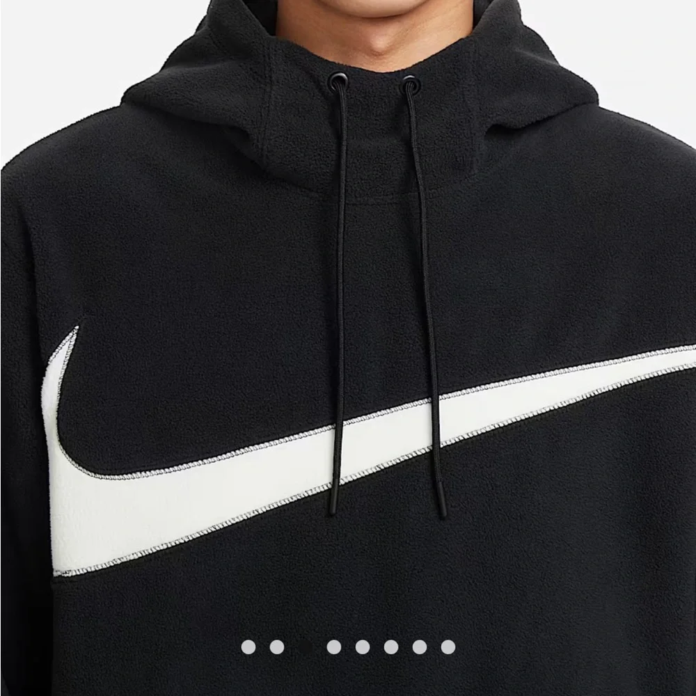 Nike Club Fleece Swoosh Pullover Hoodie Sweatshirt Size Small